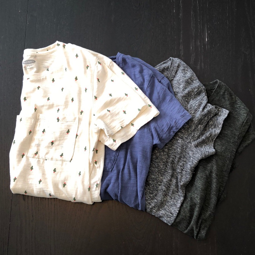 Lot of 4 Old Navy Boyfriend Tees